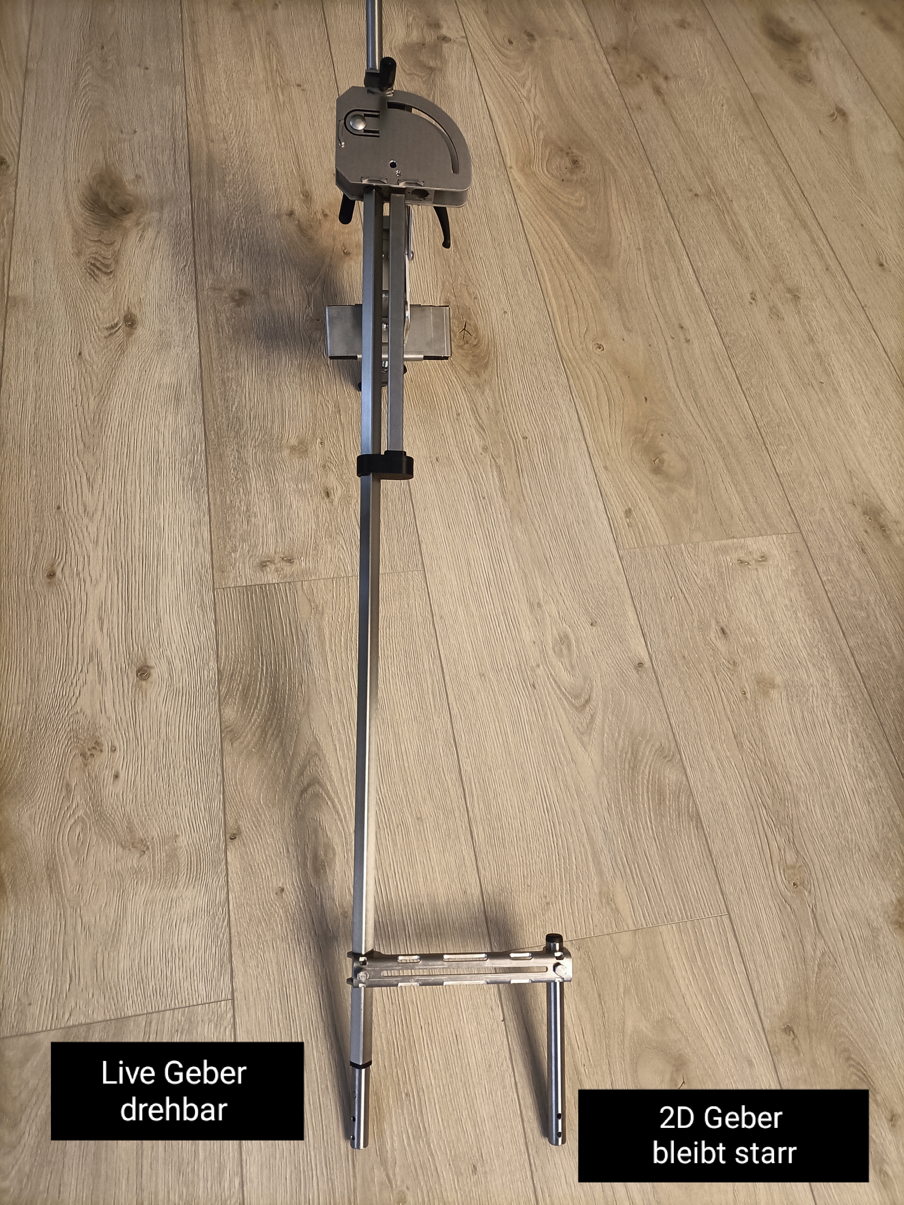 KED Echolot Geberstange Seitenmontage Klemmvariante 7 cm